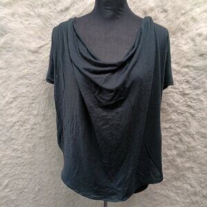 Free People We The Free Women's Black Sleeveless Cowl Neck Top